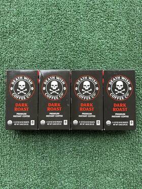 5641300740 Death Wish Coffee Co 4 Sealed Boxes Of Instant Dark Roast 32 Packets Total Bb 2025