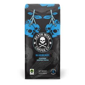 Death Wish Coffee Co. 711181926194 Blue And Buried Fair Trade Ground Blueberry 12 O