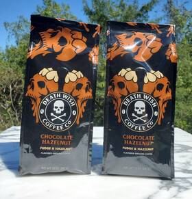 Death Wish Coffee Co. 810063343231 2 Ground Chocolate Hazelnut Fudge 10 Oz Medium Roast 12/14/24