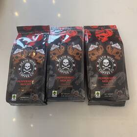 B-158 Death Wish Coffee Co. 810063344108 3 Ct Limited Edition Peppermint Mocha Flavor Ground 9 Oz