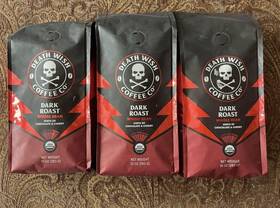 Mr135235 Death Wish Coffee Co. 3 Pk Dark Roast Ground 10 Oz Usda Organic