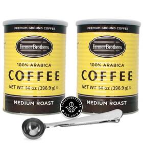 Direct Coffee Tea Est 2019 850070009089 Farmer Bros 100% Arabica Ground 2-pack Medium Roast With Nutty And C