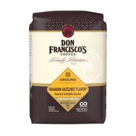 Don Franciscos 072323049868 Hawaiian Hazelnut Flavored Medium Roast Ground Coffee 20 Oz