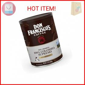 Don Franciscos 313048572522 Premium Colombia Supremo Ground Coffee Rich Aromatic 100% Arab