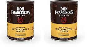 Don Franciscos 445004099019 Butterscotch Toffee Ground Coffee 12 Ounce Can Pack Of 2