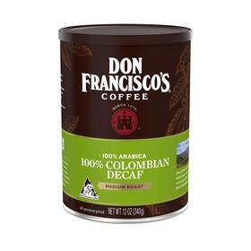 Don Franciscos 798527232904 Premium Decaf Colombia Supremo Ground Coffee Rich Aromatic