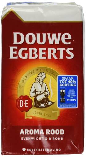 Douwe Egberts 885710772825 Aroma Rood Ground Coffee 17.6oz/500g