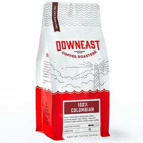 Downeast Coffee Roasters 759543201183 Ground - 100% Colombian Medium Roast Arab