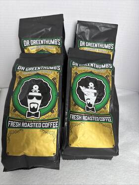16ozea Dr Greenthumb S 195893491674 4x Whole Bean. Smoker Roast Small Batch Fresh Roasted
