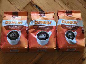29513001 Dunkin Dunkinft Hazelnut Flavored Ground Coffee 18 Oz Lot Of 3 New/sealed
