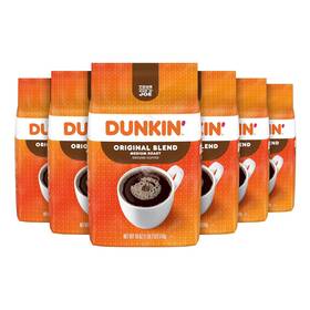 Dunkin 313026260243 Original Blend Medium Roast Ground Coffee 18 Ounce Pack Of 6