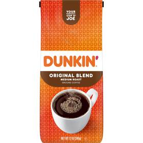 Dunkin 467616945878 Dunkinft Original Blend Medium Roast Ground Coffee 12 Ounce Bag
