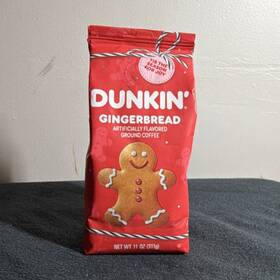 Dunkin 5219230462017 Dunkinft Gingerbread Ground Coffee 8 Pack Arabica 11 Oz Pantry Exp 08/07/2026