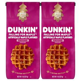 Dunkin 629721645378 2 Pack-dunkin Falling For Maple Artificially Flavored Coffee Ground