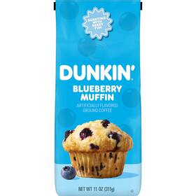 Dunkin 629722743073 Blueberry Muffin Ground Coffee 11 Oz