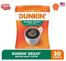 Dunkin Donuts 157758343092 Dunkinft Original Blend Medium Roast Decaf Ground Coffee 30 Oz Free Ship