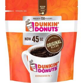 Dunkin Donuts 313088083019 Dunkinft Ground Coffee Original Blend Medium Roast 90 Ounce