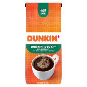 Dunkin Donuts 691045718823 Dunkinft Original Blend Medium Roast Decaf Ground Coffee 12 Ounces