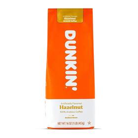 Dunkin Donuts 881334013375 Dunkinft Coffee Hazelnut 16 Oz Bag Pack Of 1