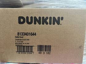 Dunkin Donuts 881334016413 6 18oz Bags Of Dunkinft Medium Roast 100% Decaf Blend Ground Coffee New