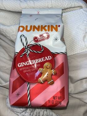 Dunkin Donuts 881334017120 Dunkinft Limited Edition Ground Coffee 11oz - Gingerbread Exp 08/25