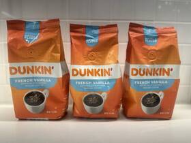 Dunkin Donuts /dunkin 881334016543 French Vanilla Ground Coffee 7 Oz 3 Pack Bags Bb 8/1/25