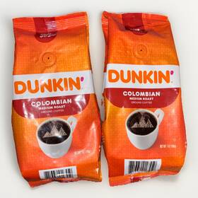 Dunkin Donuts /dunkin 881334016550 2 Bags Of Columbian Medium Roast Ground Coffee 7 Oz