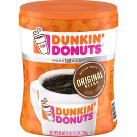 Skddh146-102021-v5 Dunkin Donuts Dunkinft Original Ground Coffee 45 Oz - Makes Up To 150 6 Fl Cups 2 P