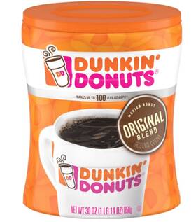 D0102h73tdt Dunkin Original Dunkinft Blend Medium Roast Coffee 30-ounce Canister