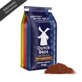 Dutch Bros Coffee 036069003386 Mafia Dark Roast Ground 11 Ounce Pack Of 1 Black