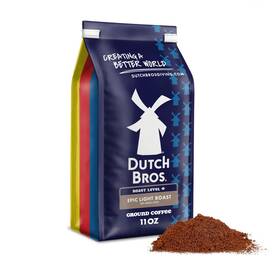 Dutch Bros Coffee 036069003393 Epic Light Roast Ground 11 Ounce Pack Of 1 Black