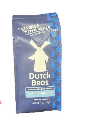 Dutch Bros. Fmg024a2a Bros. Vanilla Caramel Ground Coffee And Flavor 11 Oz