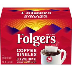 E S 313096037028 Coffee Singles Classic Roast 38 Single Servings Pack Of 2