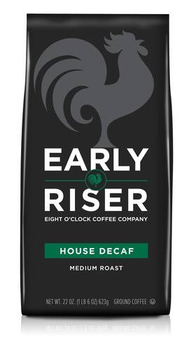 Early Riser 011141103765 Eight Oftclock Coffee House Decaf Ground 1.4 Pound Pack Of 1