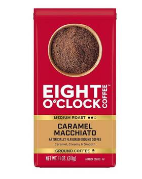 Eight Oclock 744110168846 Oftclock Coffee Caramel Macchiato 11 Ounce Pack Of 1 Medium Roast 100%