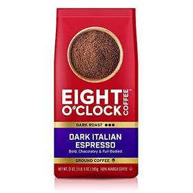 Eight Oclock Coffee 011141100177 Oftclock Ground Dark Italian Espresso 21 Ounce Pack Of 1