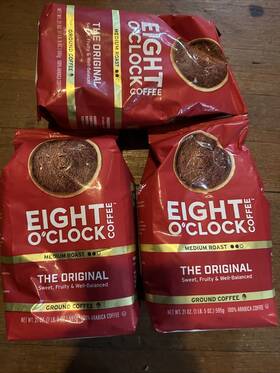 Eight Oclock Coffee 011141101075 3x Oftclock The Original 21 Ounce Medium Roast Ground 7/25