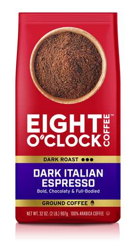10013 Eight Oclock Coffee Oftclock Dark Italian Espresso Roast Ground 32 Oz Bag