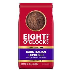Eight Oclock Coffee 445047354311 Oftclock Dark Italian Espresso Roast Ground 21 Ounce