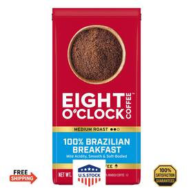 B01eox474i Eight Oclock Coffee Oftclock 100% Brazilian Breakfast Ground Medium Roast 11oz Pa