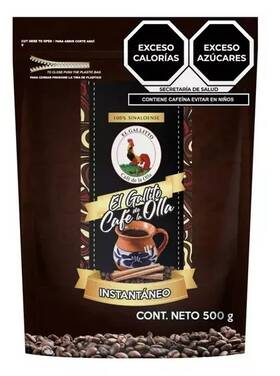 El Gallito 503026442005 Cafe De La Olla 500 Gr / Soluble Pot Coffee