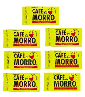 El Morro 034027369482 7-pack Caf Dark Roast Espresso Ground Coffee 8.8 Oz Bags Bold Latin