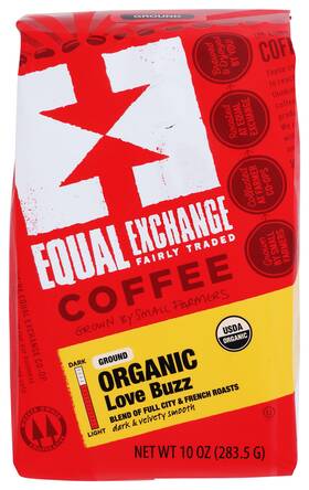 Equal Exchange 50204 Organic Ground Coffee Love Buzz 10 Oz