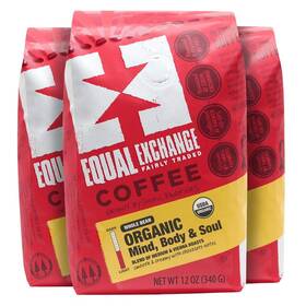 Pp-grce25248 Equal Exchange Organic Whole Bean Coffee Mind Body Soul Drip 12 Ounce Pack