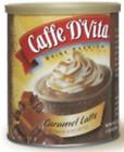 F-dv-1c-06-carm-ic Caffe Dvita Caramel Latte Blended Iced Coffee Canisters 071672223073