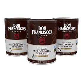 F. Gavina & Sons Inc. 313040927986 Don Franciscos Premium Colombia Supremo Ground Coffee Rich Aromatic Medium Ro