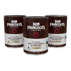 F. Gavina & Sons Inc. 313054987914 Colombia Supremo Medium Roast Ground Coffee 3 X 12 Oz Cans