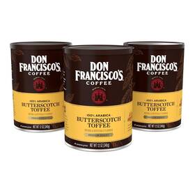 F. Gavina & Sons Inc. 313107143144 Don Franciscos Butterscotch Toffee Ground Flavored Coffee Rich 100% Arabica Be