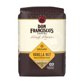 F. Gavina & Sons Inc. 445029420447 Don Franciscos Vanilla Nut Flavored Medium Roast Ground Coffee 20 Oz Bag