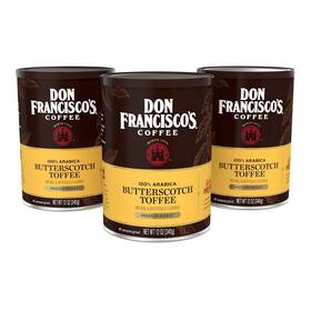 F. Gavina & Sons Inc. 445029676653 Don Franciscos Premium Butterscotch Toffee Ground Coffee Rich Aromatic 100% A